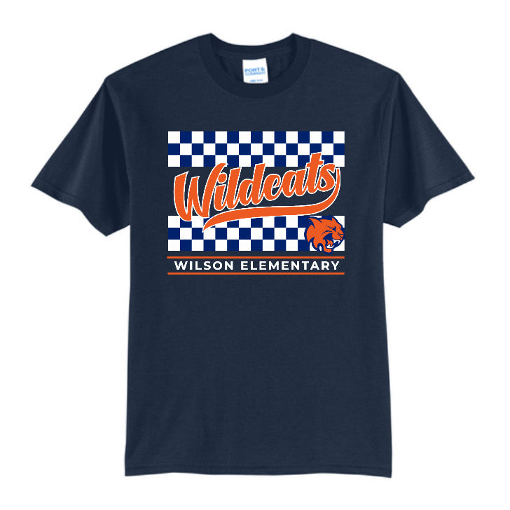 Wilson Wildcats Checkered Tee